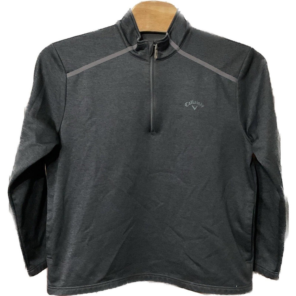 Callaway Golf Men's Collared 1/4 Quarter Zip Pullover Gray Sweatshirt‎ Size XL